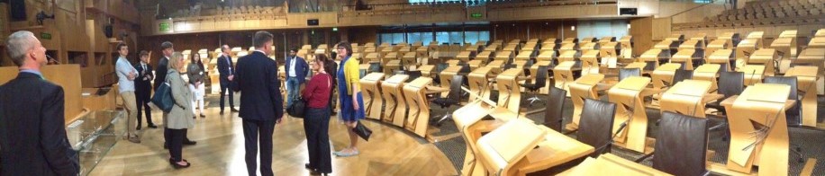Scottish Public Leader participants at parliament